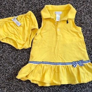 Ralph Lauren baby girl dress yellow